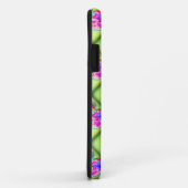 Coques Case-Mate iPhone coeurs roses diamants verts (Dos/Droite)