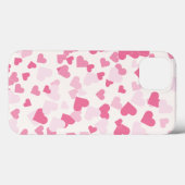 Coques Case-Mate iPhone Coeurs roses mignons (Verso (horizontal))