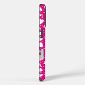 Coques Case-Mate iPhone Coeurs roses mignons motif transparent (Verso / Droite)