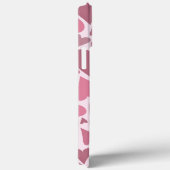 Coques Case-Mate iPhone Coeurs roses modernes Valentine's Day Monogramme p (Verso / Droite)