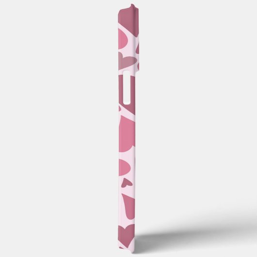 Coques Case-Mate iPhone Coeurs roses modernes Valentine's Day Monogramme p (Verso / Droite)