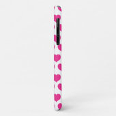 Coques Case-Mate iPhone Coeurs roses Personnalisés (Dos/Gauche)