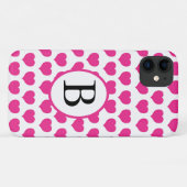 Coques Case-Mate iPhone Coeurs roses Personnalisés (Dos (Horizontal))