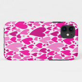 Coques Case-Mate iPhone Coeurs roses super et romantiques Saint-Valentin (Dos (Horizontal))
