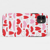 Coques Case-Mate iPhone Coeurs Rouge Et Rose (Dos (Horizontal))