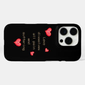 Coques Case-Mate iPhone Coeurs rouges (Verso (horizontal))