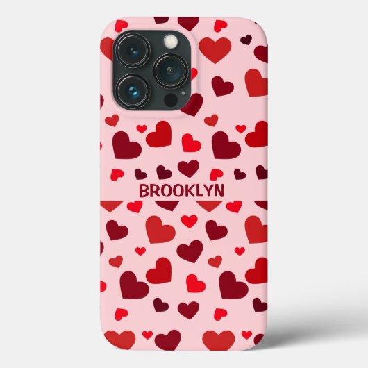 Coques Case-Mate iPhone Coeurs rouges (Verso)