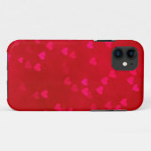 Coques Case-Mate iPhone Coeurs rouges (Dos (Horizontal))