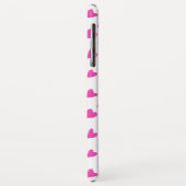 Coques Case-Mate iPhone Coeurs rouges blancs mignons motif (Dos/Gauche)