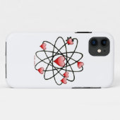 Coques Case-Mate iPhone Coeurs rouges de Saint Valentin atomique (Dos (Horizontal))