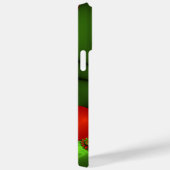 Coques Case-Mate iPhone Coeurs rouges Lime vert Moderne Art Abstrait fract (Verso / Droite)
