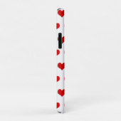 Coques Case-Mate iPhone Coeurs rouges mignons imprimés (Dos/Droite)