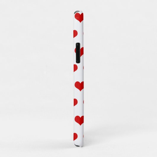Coques Case-Mate iPhone Coeurs rouges mignons imprimés (Dos/Droite)