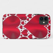 COQUES Case-Mate iPhone COEURS ROUGES POUR LA JOURNÉE DE VALENTINE (Dos (Horizontal))