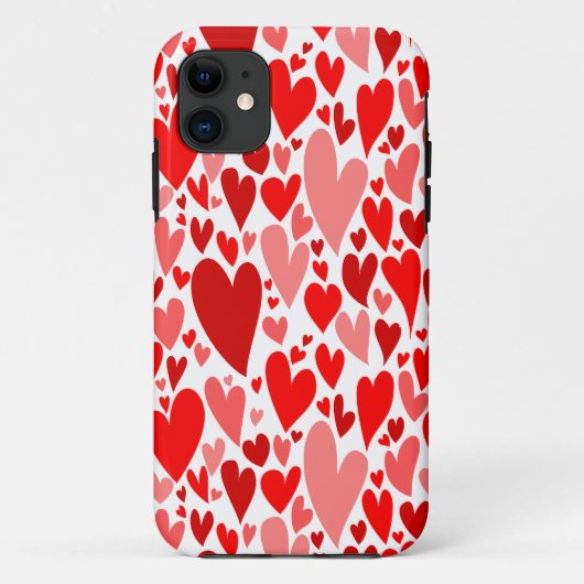 Coques Case-Mate iPhone Coeurs rouges super et romantiques Saint-Valentin (Dos)