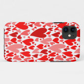 Coques Case-Mate iPhone Coeurs rouges super et romantiques Saint-Valentin (Dos (Horizontal))