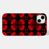 Coques Case-Mate iPhone Cœurs rouges tirés multiples (Verso (horizontal))