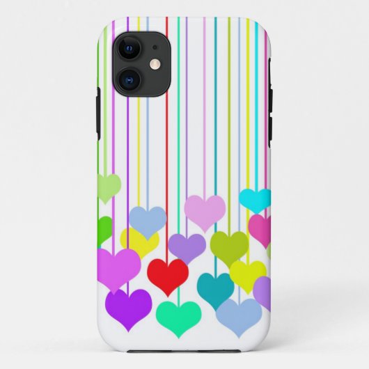 Coques Case-Mate iPhone Coeurs suspendus (Dos)