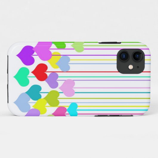 Coques Case-Mate iPhone Coeurs suspendus (Dos (Horizontal))