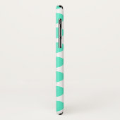 Coques Case-Mate iPhone Coeurs Turquoises mignons (Dos/Gauche)