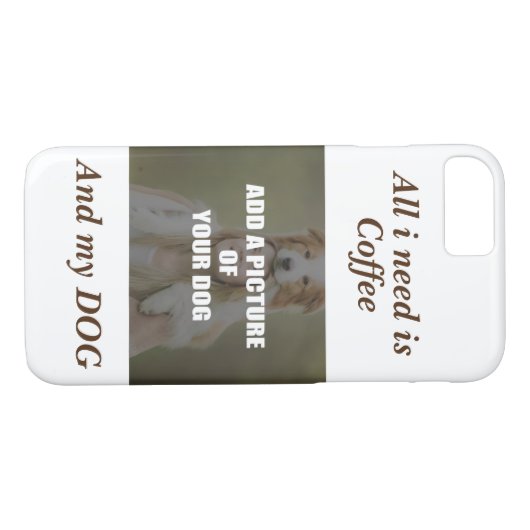 Coques Case-Mate iPhone Coffee and my Dog Throw Pillow (Dos (Horizontal))