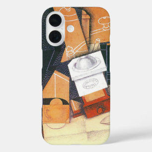 Coques iPhone 16 Coffee Grinder de Juan Gris, Cubism Art Vintage