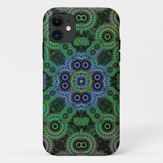 Coques Case-Mate iPhone Cogs géométriques verts Motif Casemate iPhone 5 (Dos)