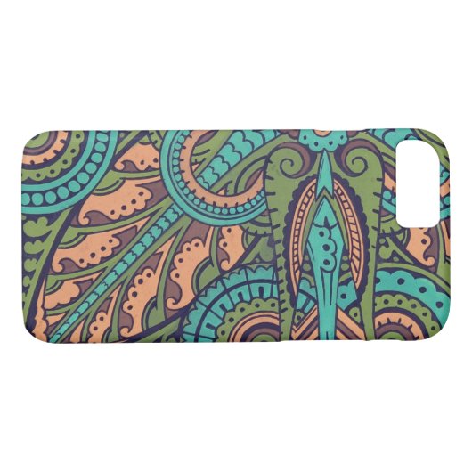 Coques Case-Mate iPhone Coiffeur Art nouveau abstrait (Dos (Horizontal))
