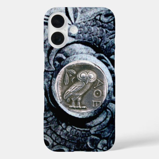 COQUES Case-Mate iPhone COIN D'ARGENT ANTIQUE OWL (Verso)