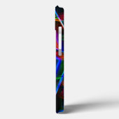 Coques Case-Mate iPhone Coins carrés en ligne et néon (Verso / Gauche)