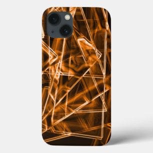 Case-Mate iPhone Case coins carrés et taches "néon" orange
