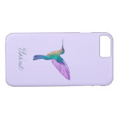 Coques Case-Mate iPhone Colibri à poitrine blanche (Dos (Horizontal))