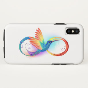 Case-Mate iPhone Case Colibri arc-en-ciel avec symbole Infinity