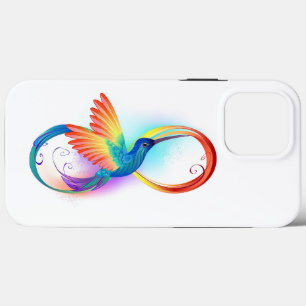 Case-Mate iPhone Case Colibri arc-en-ciel avec symbole Infinity