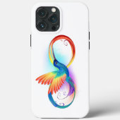 Coques Case-Mate iPhone Colibri arc-en-ciel avec symbole Infinity (Verso)