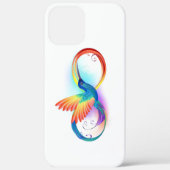 Coques Case-Mate iPhone Colibri arc-en-ciel avec symbole Infinity (Verso)