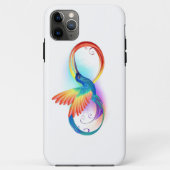 Coques Case-Mate iPhone Colibri arc-en-ciel avec symbole Infinity (Dos)