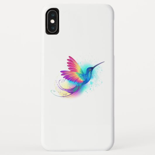 Coques Case-Mate iPhone Colibri arc-en-ciel exotique (Dos)