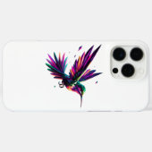 Coques Case-Mate iPhone Colibrí Arcoíris Geométrico – Arte Moderno Vibrant (Verso (horizontal))