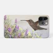 Coques Case-Mate iPhone Colibri et Art numérique Fleur sauvage (Dos (Horizontal))