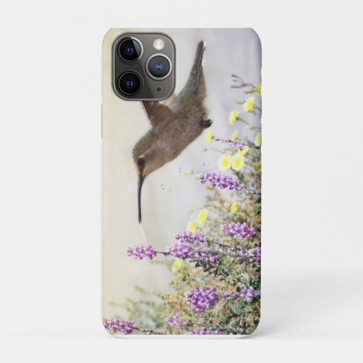 Coques Case-Mate iPhone Colibri et Art numérique Fleur sauvage (Dos)