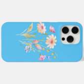 Coques Case-Mate iPhone Colibri et Fleur sauvage (Verso (horizontal))