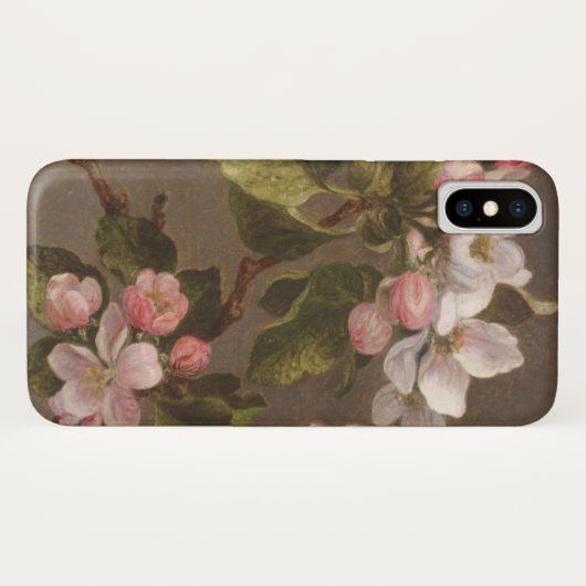Coques Case-Mate iPhone Colibri et fleurs d'Apple (Dos (Horizontal))