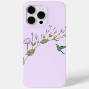 Coque iPhone 15 Pro Max Colibri et Lisianthus