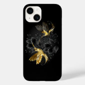 Coques Case-Mate iPhone Colibri noir et or (Verso)