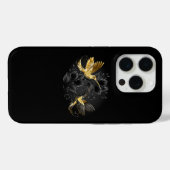 Coques Case-Mate iPhone Colibri noir et or (Verso (horizontal))