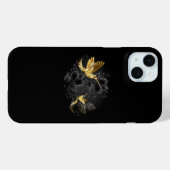 Coques Case-Mate iPhone Colibri noir et or (Verso (horizontal))