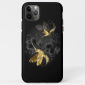 Coques Case-Mate iPhone Colibri noir et or (Dos)