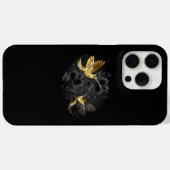 Coques Case-Mate iPhone Colibri noir et or (Verso (horizontal))