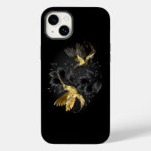 Coques Case-Mate iPhone Colibri noir et or (Verso)